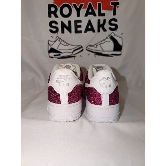 Air Force 1 Low Pink Rhinestone Custom Size 6y/7.5w main image 5